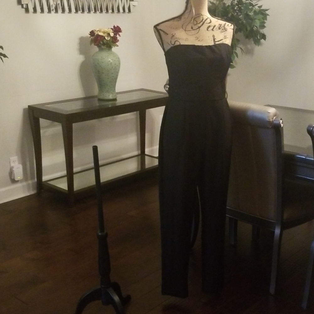 GB Black sleeveless party jumpsuit MISSES Large